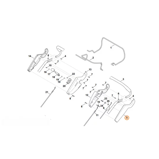 Stihl   Część obudowy 6375 764 0601